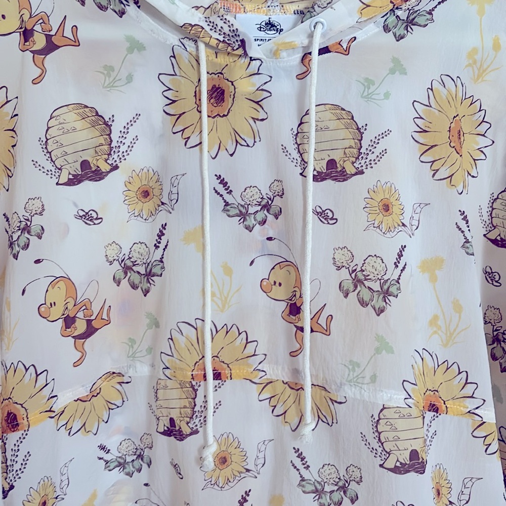 Disney Epcot Flower & Garden Festival Buzz the Bee Packable Hooded Spirit Jersey - Picture 3 of 11